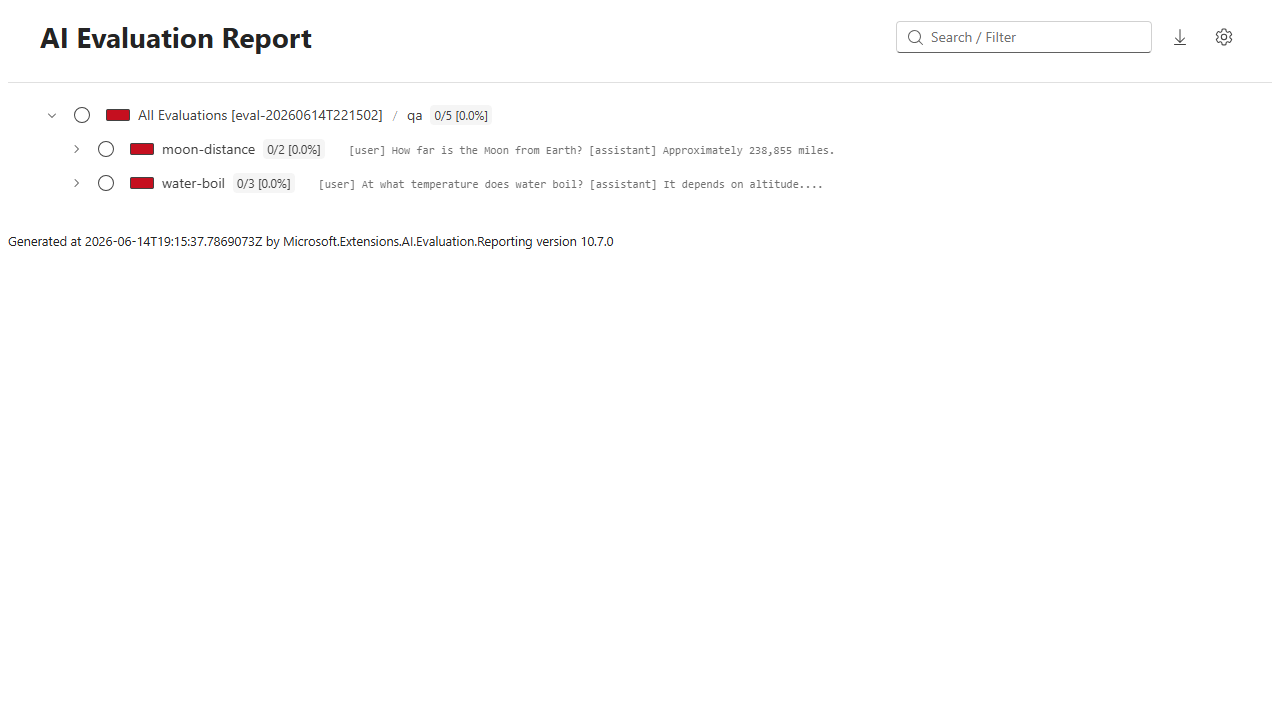 aieval HTML report